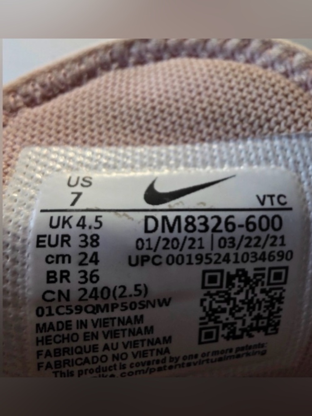“NIKE AIR MAX V270” WOMEN’S SNEAKERS. SIZE 7    EUC - Picture 5 of 7